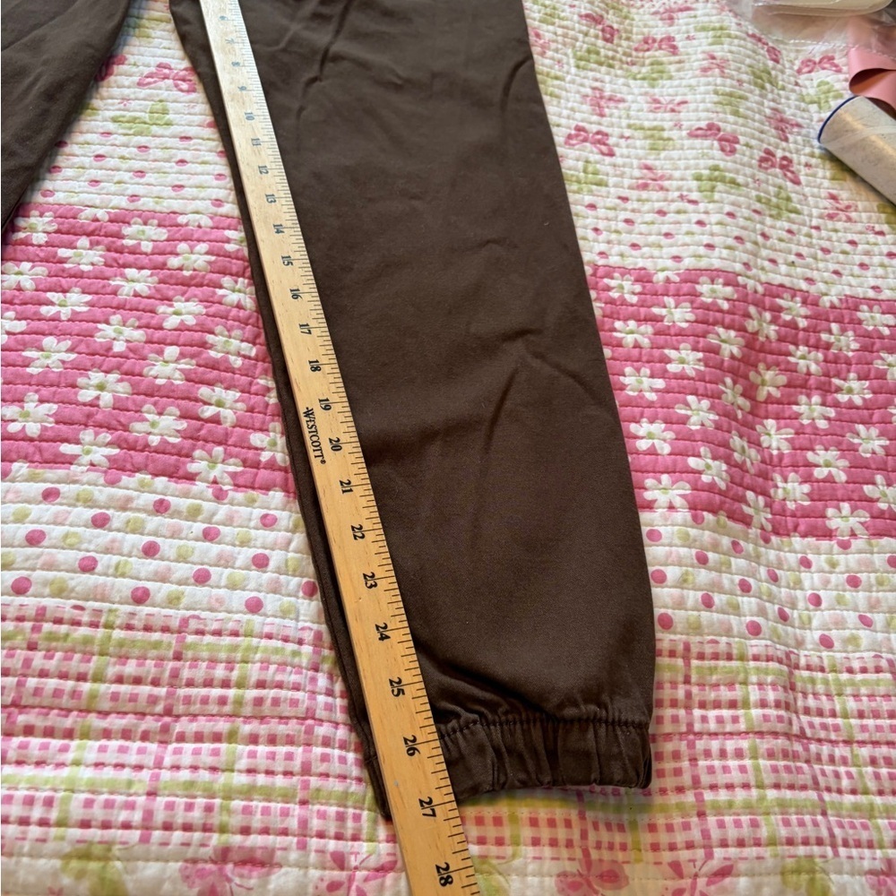 Arsenic Brown Joggers-Drawstring-Size Large-2Front Pockets/2Back Pockets - Picture 5 of 10
